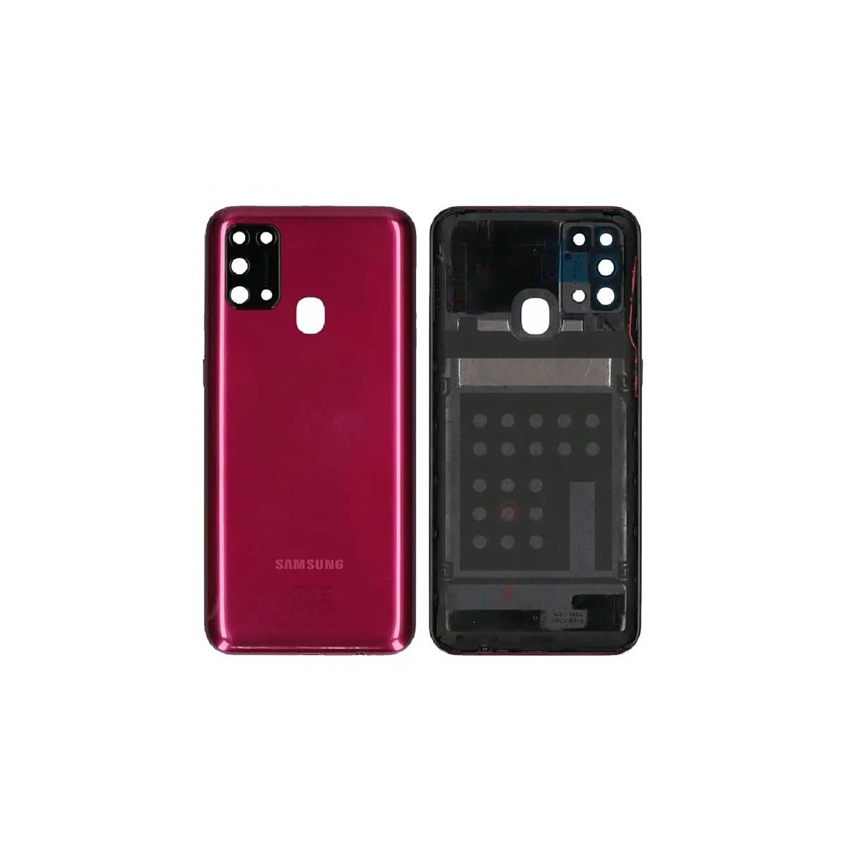Tapa trasera original Samsung Galaxy M31 M315 Roja