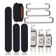 Set botones laterales iPhone 15 iPhone 15 Plus Negro