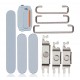 Set botones laterales iPhone 15 iPhone 15 Plus Azul