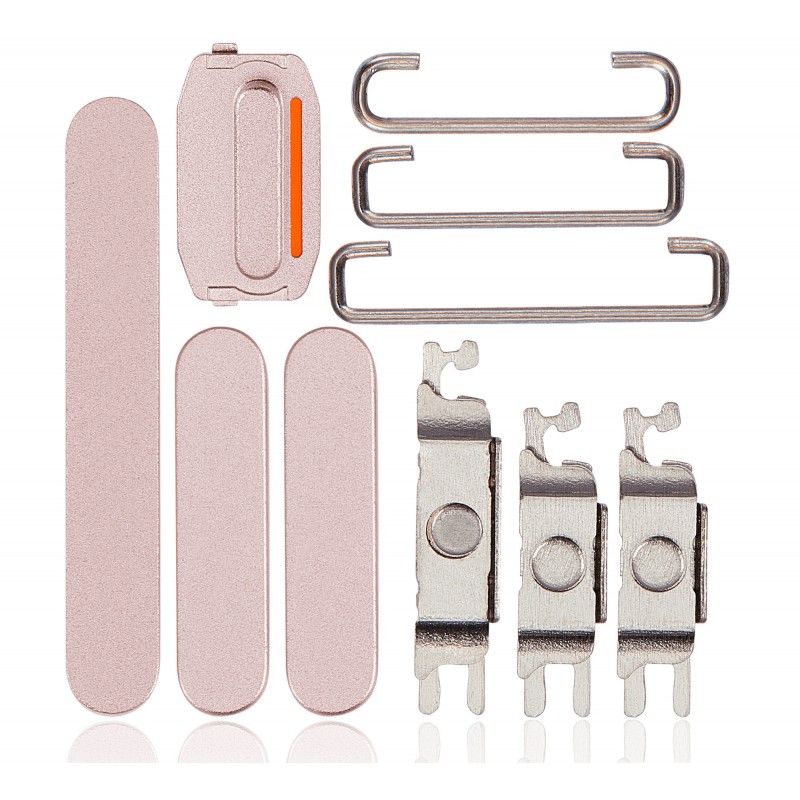Set botones laterales iPhone 15 iPhone 15 Plus Rosa