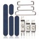 Set botones laterales iPhone 15 Pro iPhone 15 Pro Max Azul Titanio