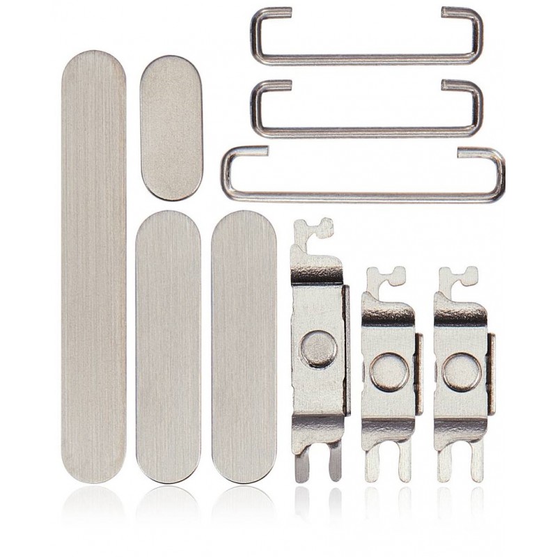 Set botones laterales iPhone 15 Pro iPhone 15 Pro Max Blanco Titanio