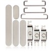 Set botones laterales iPhone 15 Pro iPhone 15 Pro Max Blanco Titanio