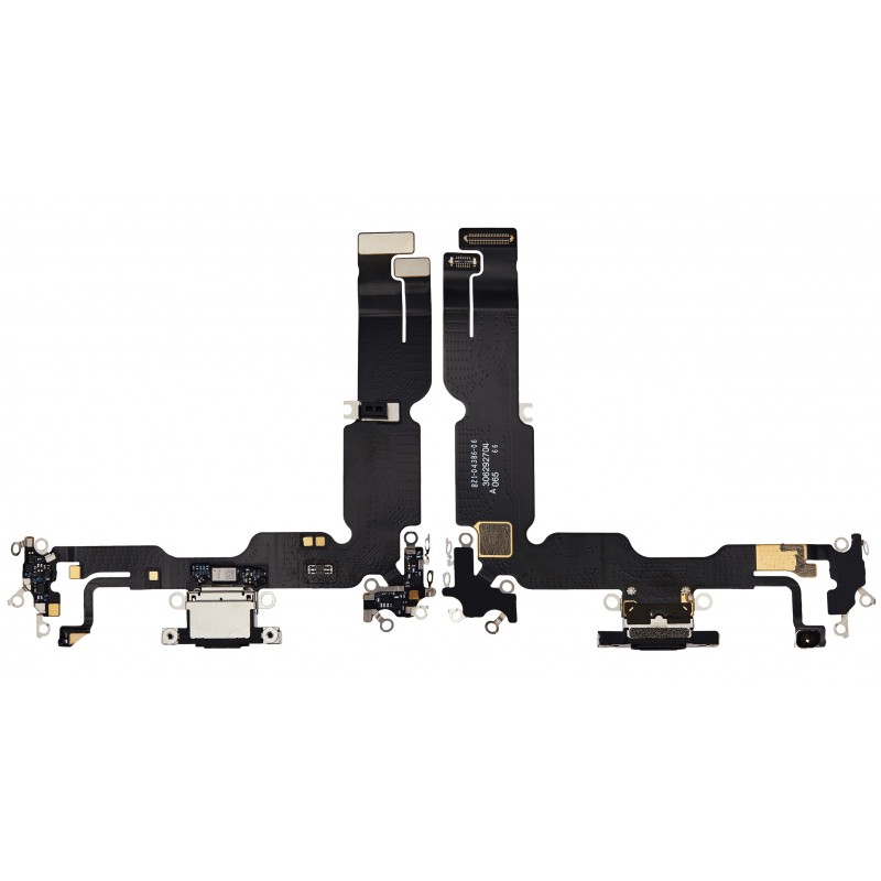 Flex conector de carga y micro iPhone 15 Plus Negro Premium