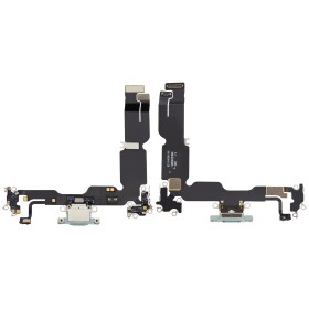 Flex conector de carga y micro iPhone 15 Plus Verde Premium