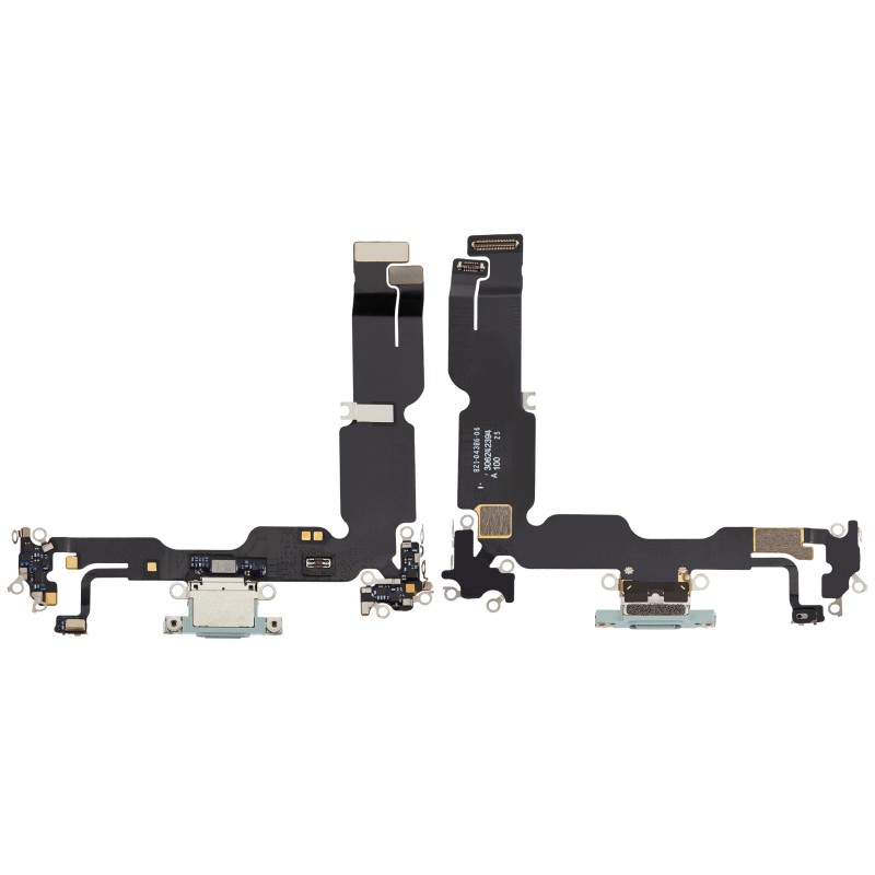Flex conector de carga y micro iPhone 15 Plus Verde Premium
