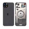 Tapa trasera iPhone 15 Plus (con lente) y soporte metal Negra