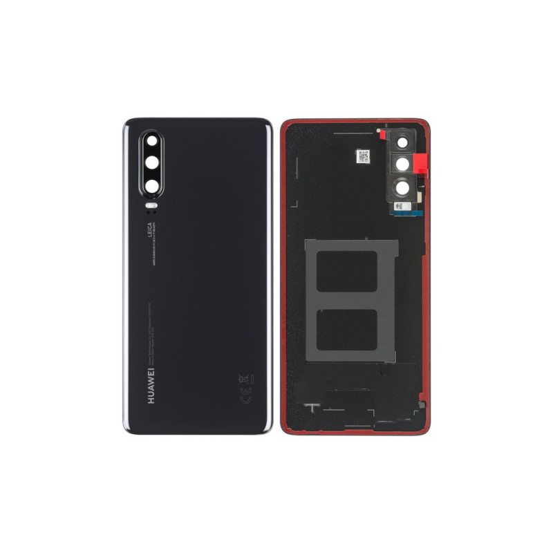 Tapa trasera Huawei P30 (con lente) Negra