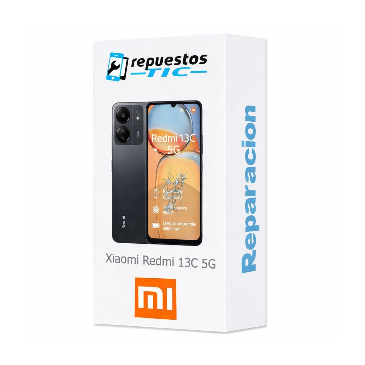 Cambio Pantalla original Xiaomi Redmi 13C 5G Service Pack Negra