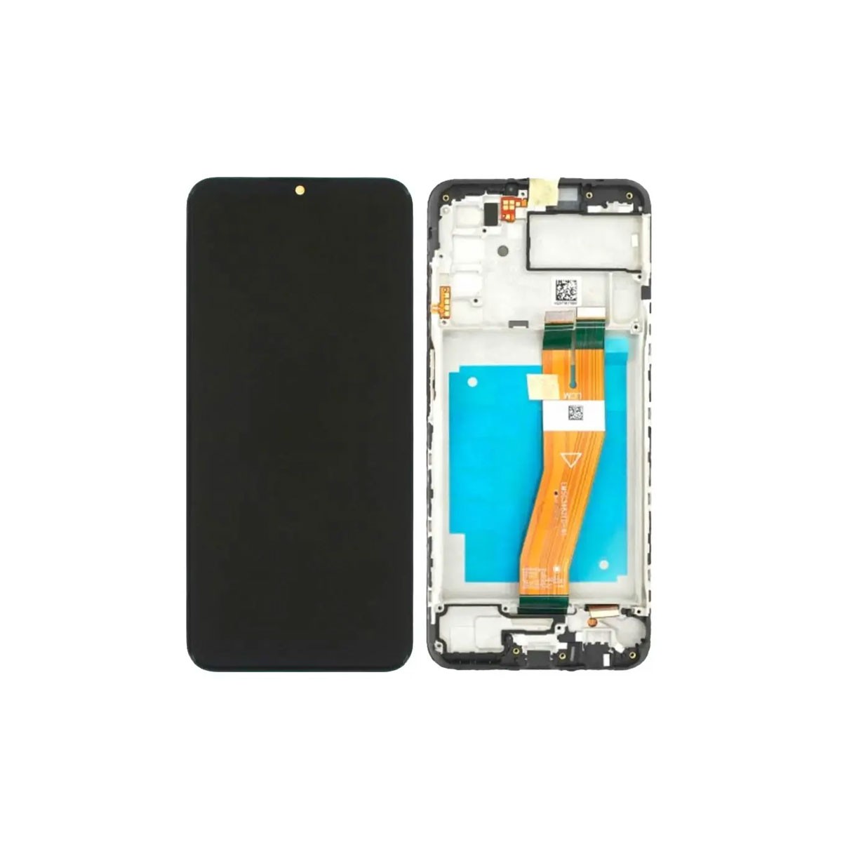 Pantalla Samsung Galaxy A03s A037N completa con marco Negra