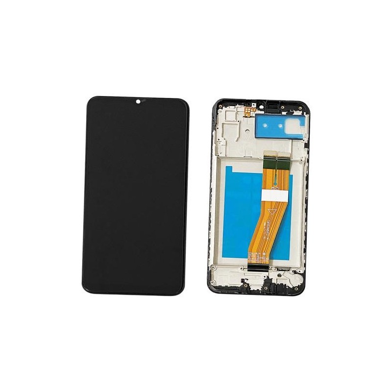 Pantalla Samsung Galaxy A03 A035G completa con marco Negra