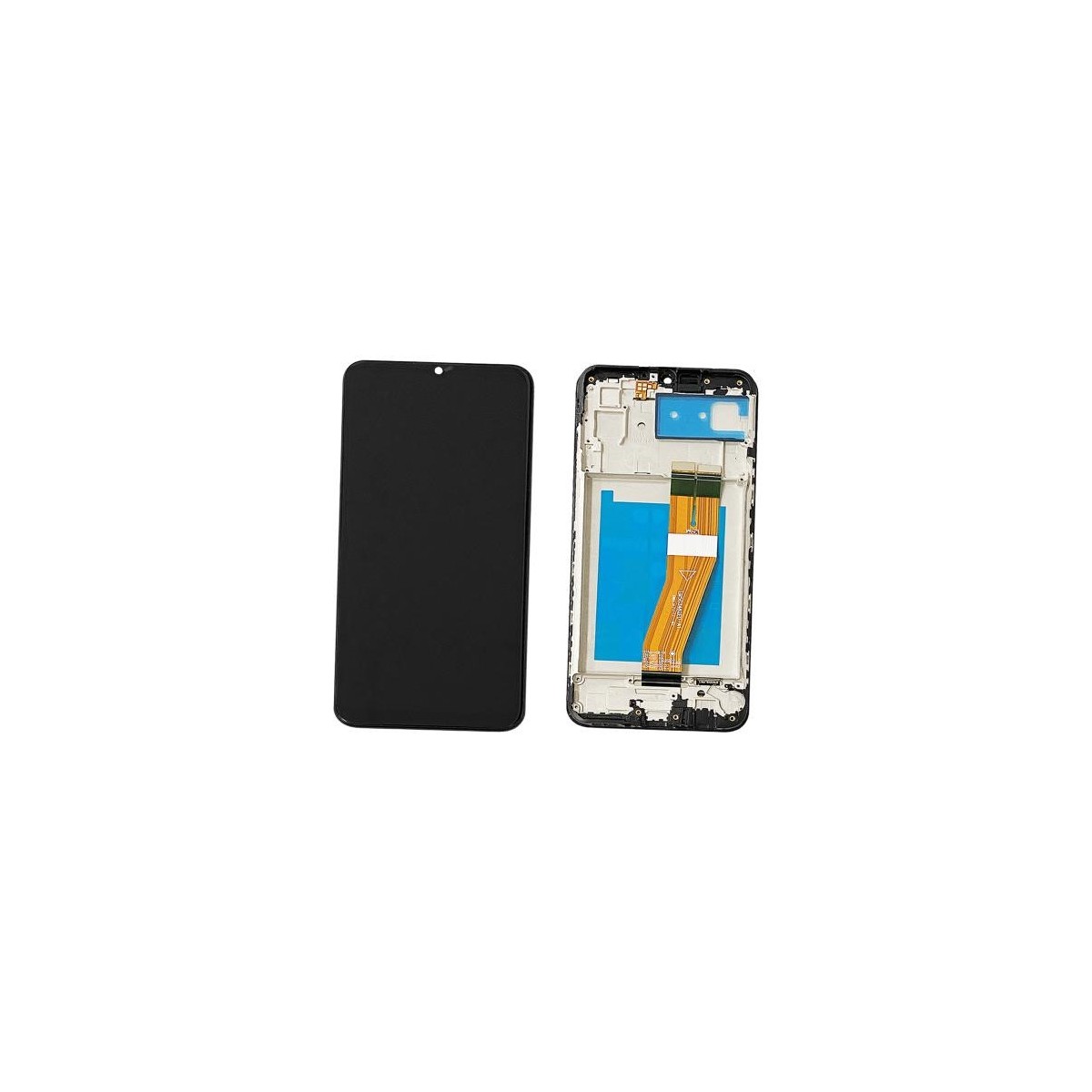 Pantalla Samsung Galaxy A03 A035G completa con marco Negra