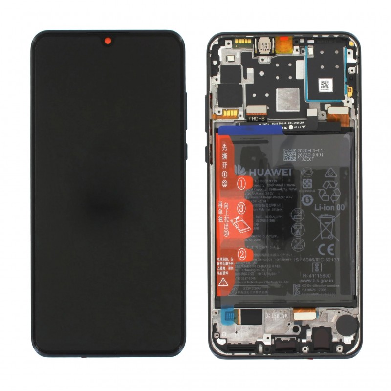 Pantalla original Huawei P30 Lite Negra. Service Pack