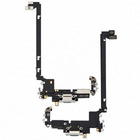 Flex conector de carga y micro iPhone 17 Pro Max original extraído Blanco