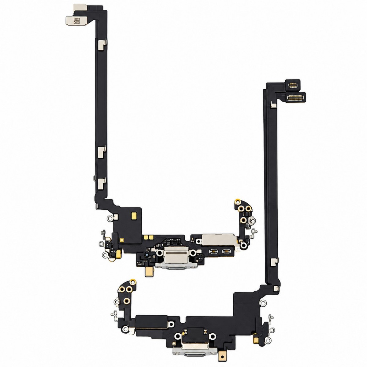 Flex conector de carga y micro iPhone 17 Pro Max original extraído Blanco