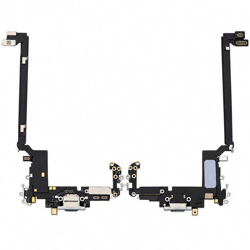 Flex conector de carga y micro iPhone 17 Pro Max  original extraído Azul oscuro