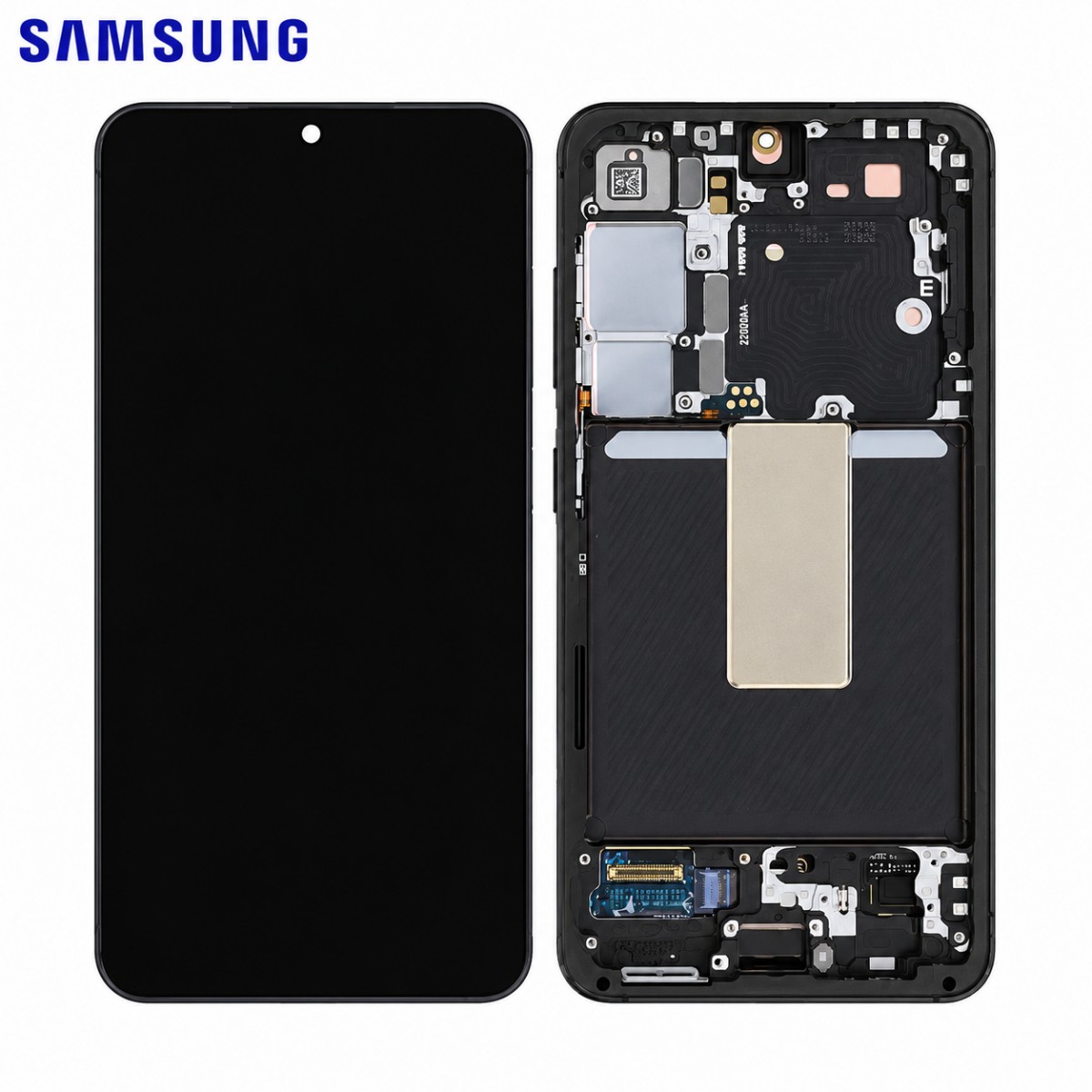 Pantalla original Samsung Galaxy S23 S911 completa con marco Negra Service Pack