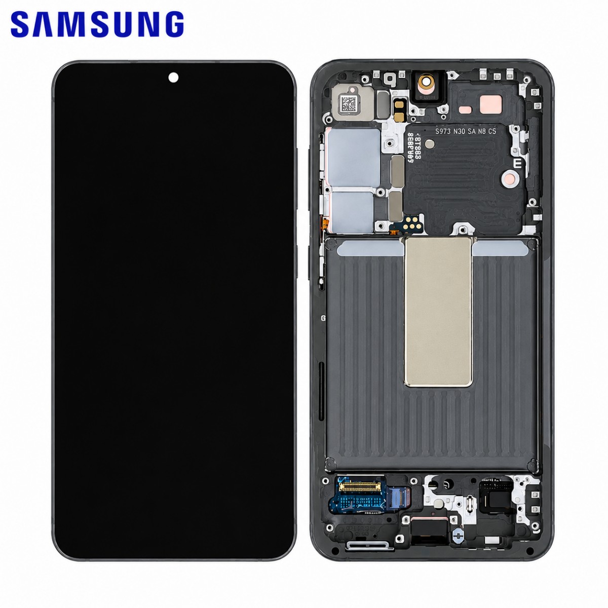 Pantalla original Samsung Galaxy S23 S911 completa con marco Verde SERVICE PACK