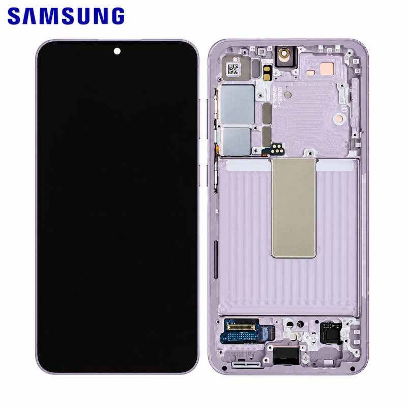 Pantalla original Samsung Galaxy S23 S911 completa con marco Lavanda SERVICE PACK