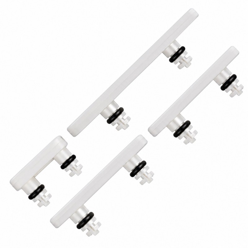 Set botones laterales iPhone 17 Pro Max Blanco