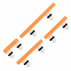 Set botones laterales iPhone 17 Pro Max Naranja
