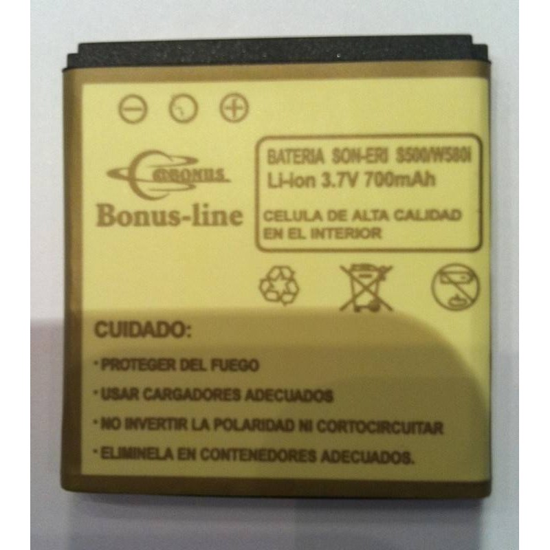 Sony Eircsson X10 mini PRO, W640, W580i, BST-38, 700m/Ah LI-ION DE LARGA DURACION