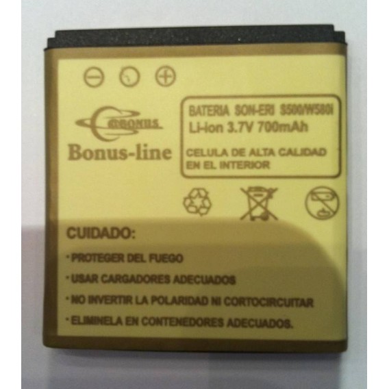 Sony Eircsson X10 mini PRO, W640, W580i, BST-38, 700m/Ah LI-ION DE LARGA DURACION