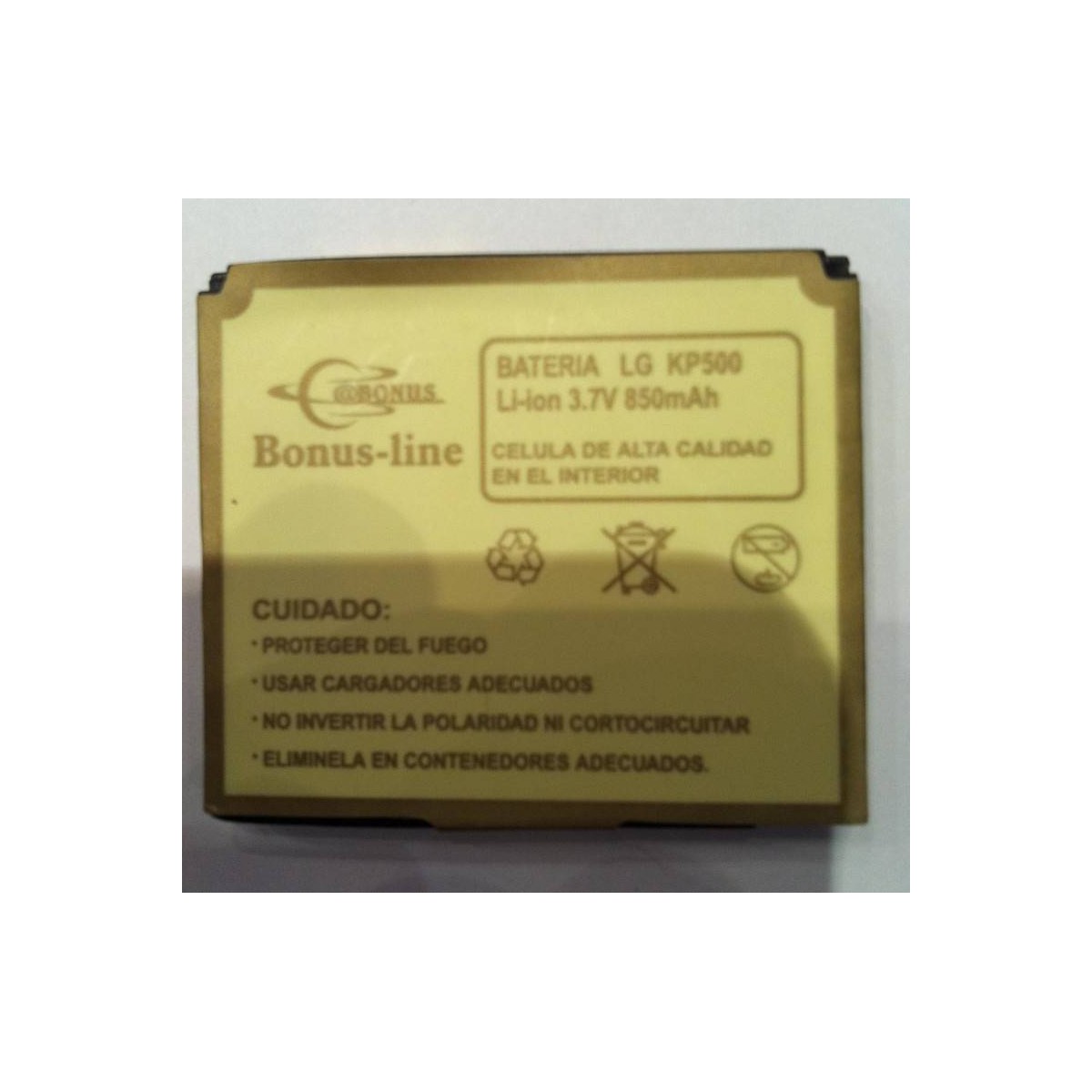 LG KP500, KP501, KC780 850m/Ah LI-ION DE LARGA DURACION