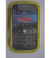 funda de silicona amarilla para la blackberry 9000