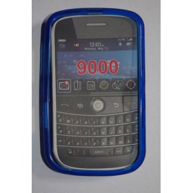 funda de silicona para blackberry 9000 azul