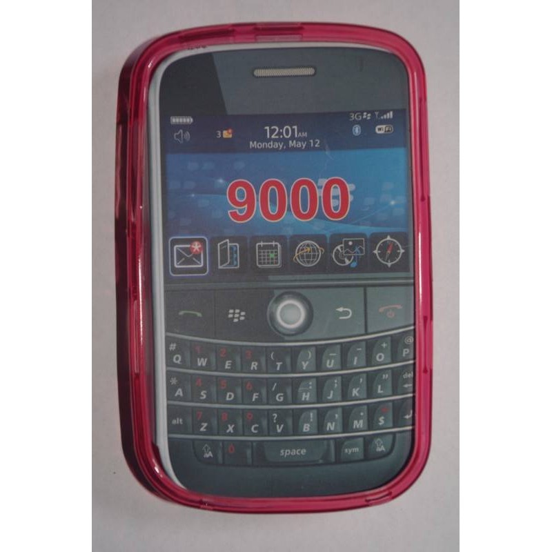 funda de silicona para blackberry 9000 Rosa
