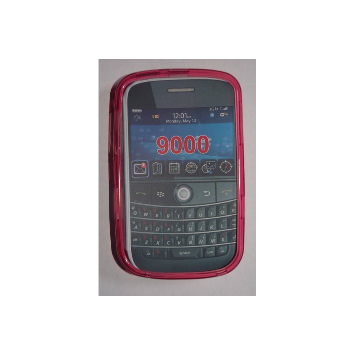 funda de silicona para blackberry 9000 Rosa