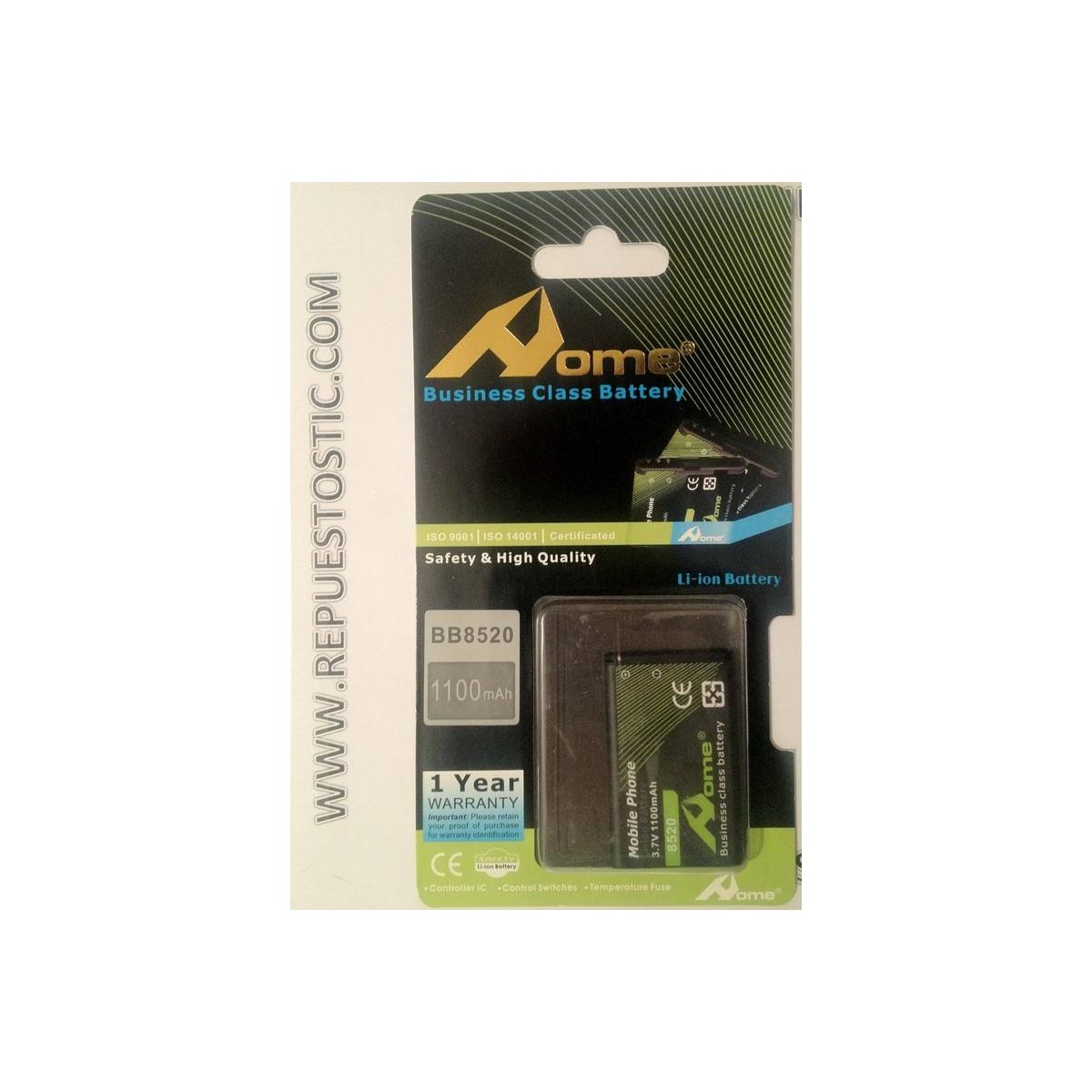 Bateria para BlackBerry 8520, 9300