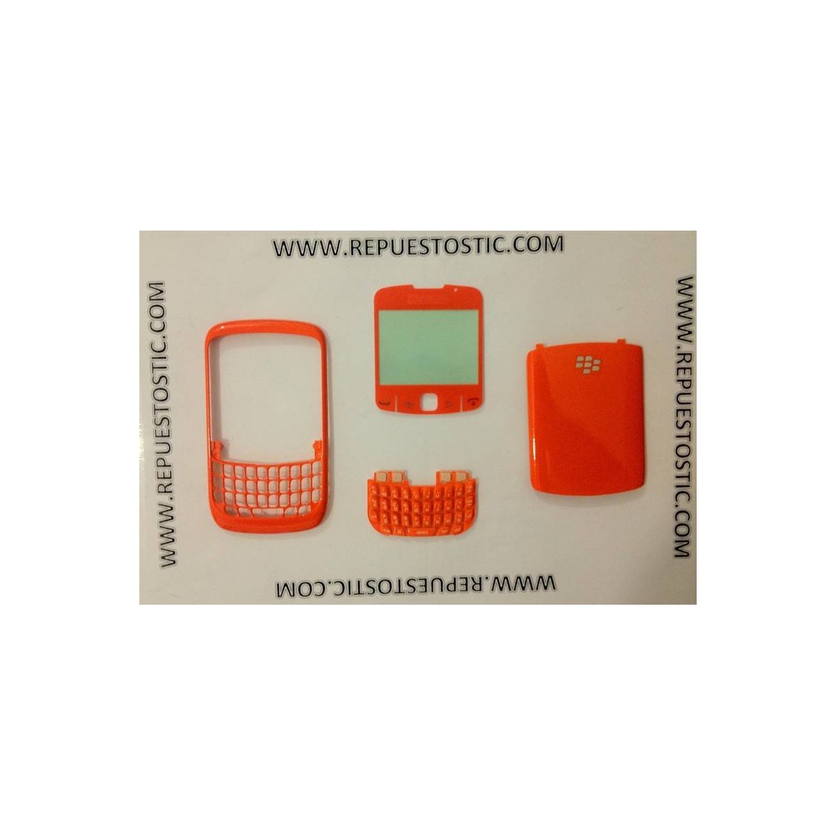 Carcaça BlackBerry 8520 Naranja