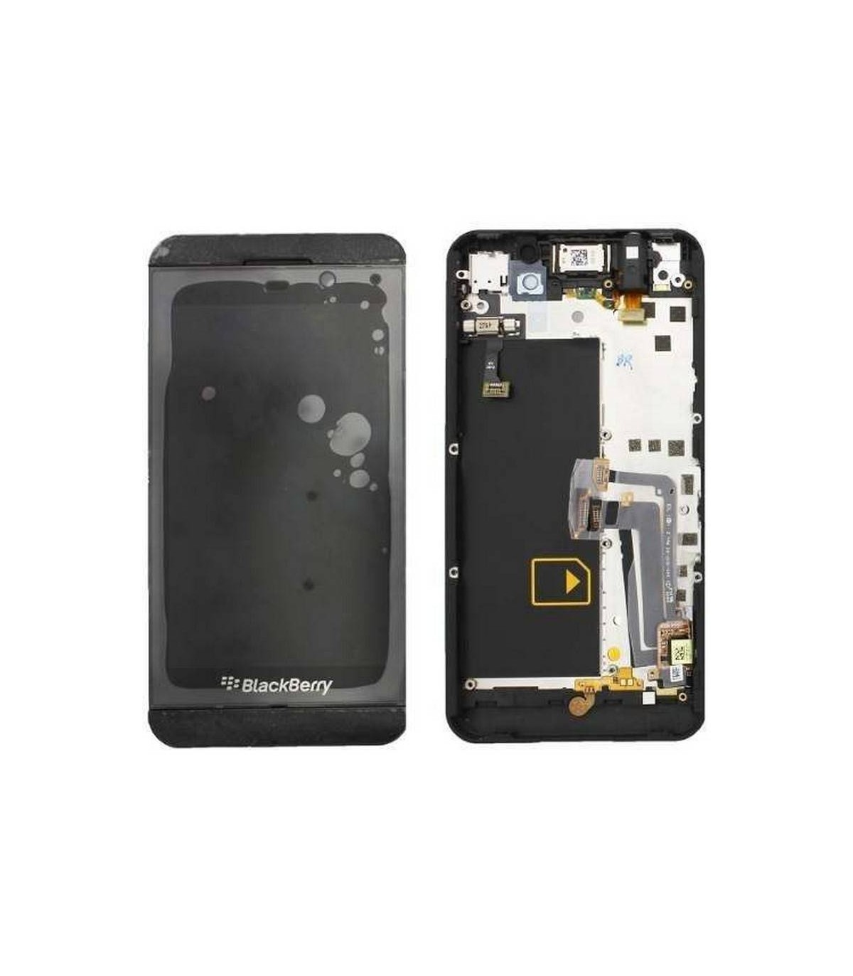 PANTALLA COMPLETA CON MARCO NEGRO PARA BLACKBERRY Z10 GSM