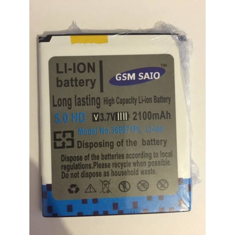 Bateria BQ 5 aquaris 3.7v --  2100mAh,