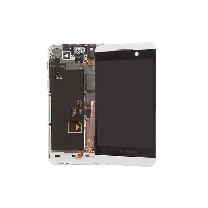 Pantalla completa con marco Blackberry Z10 blanca