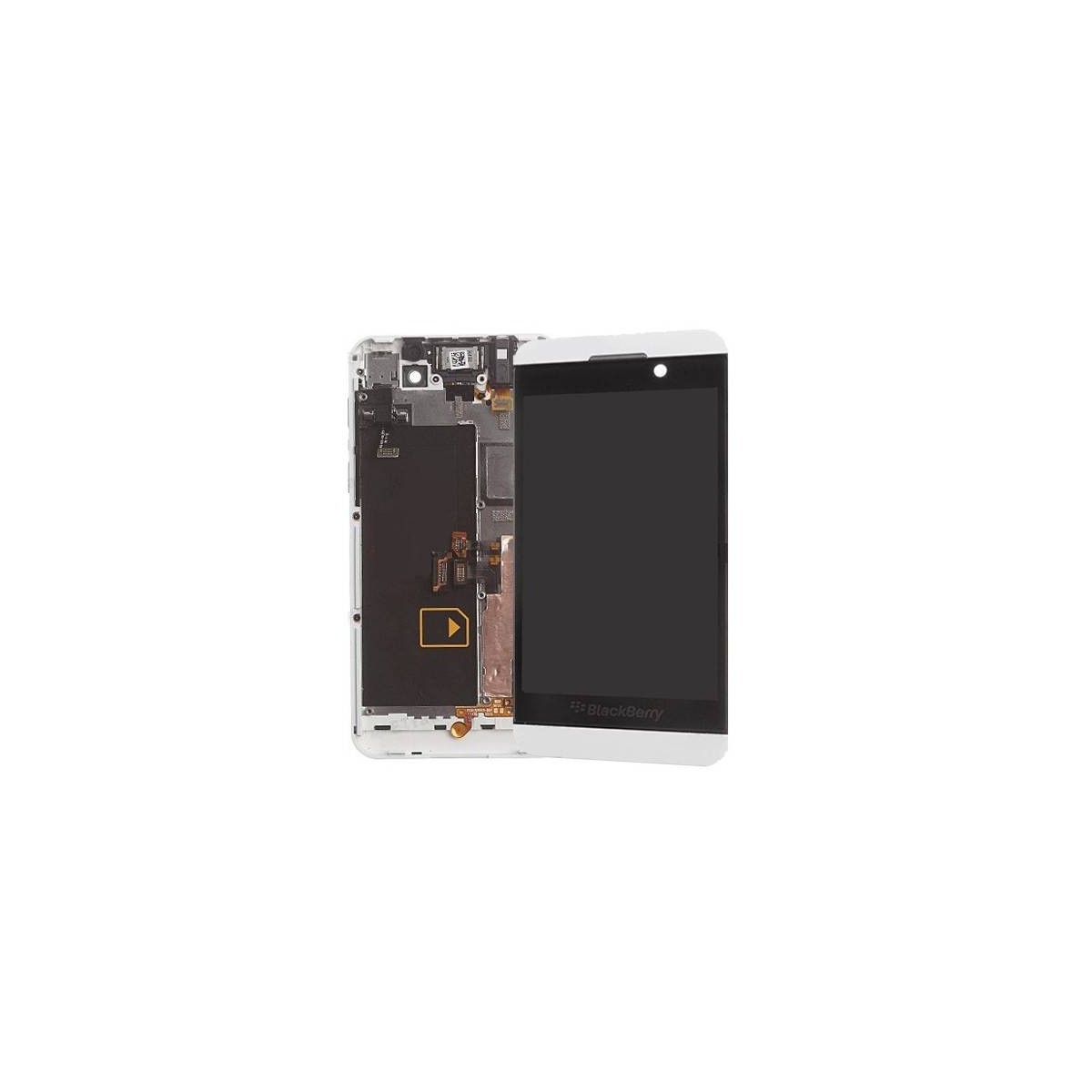 Pantalla completa con marco Blackberry Z10 blanca
