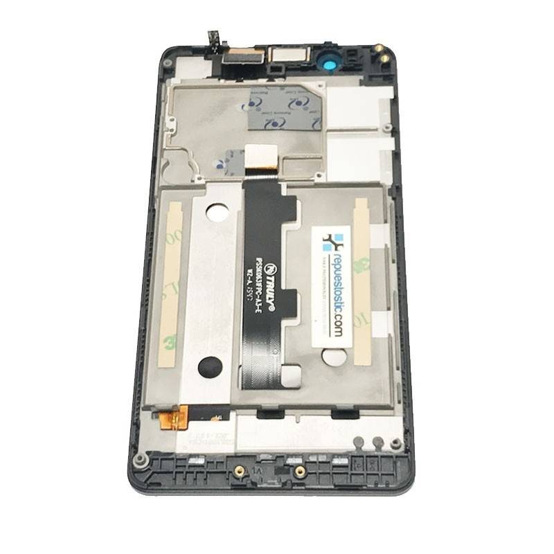 Ecrã completa com marco Original para Bq Aquaris E4.5 preta