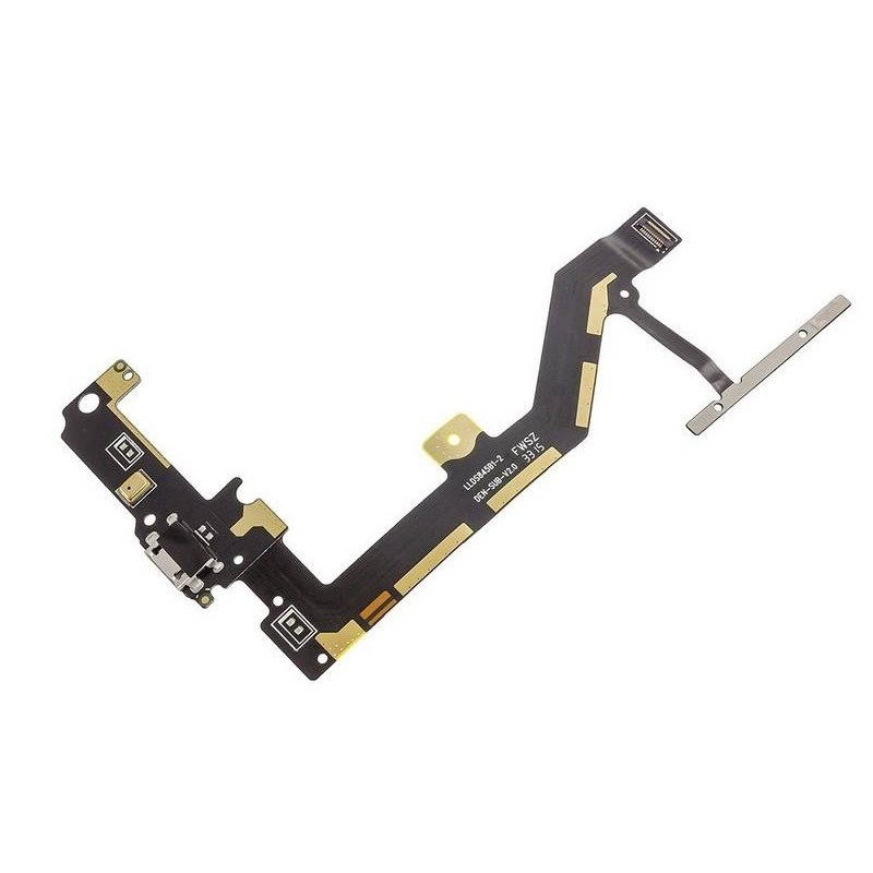 Flex con conector de carga y accesorios y micrófono y botonera para BQ Aquaris M4.5 ORIGINAL 