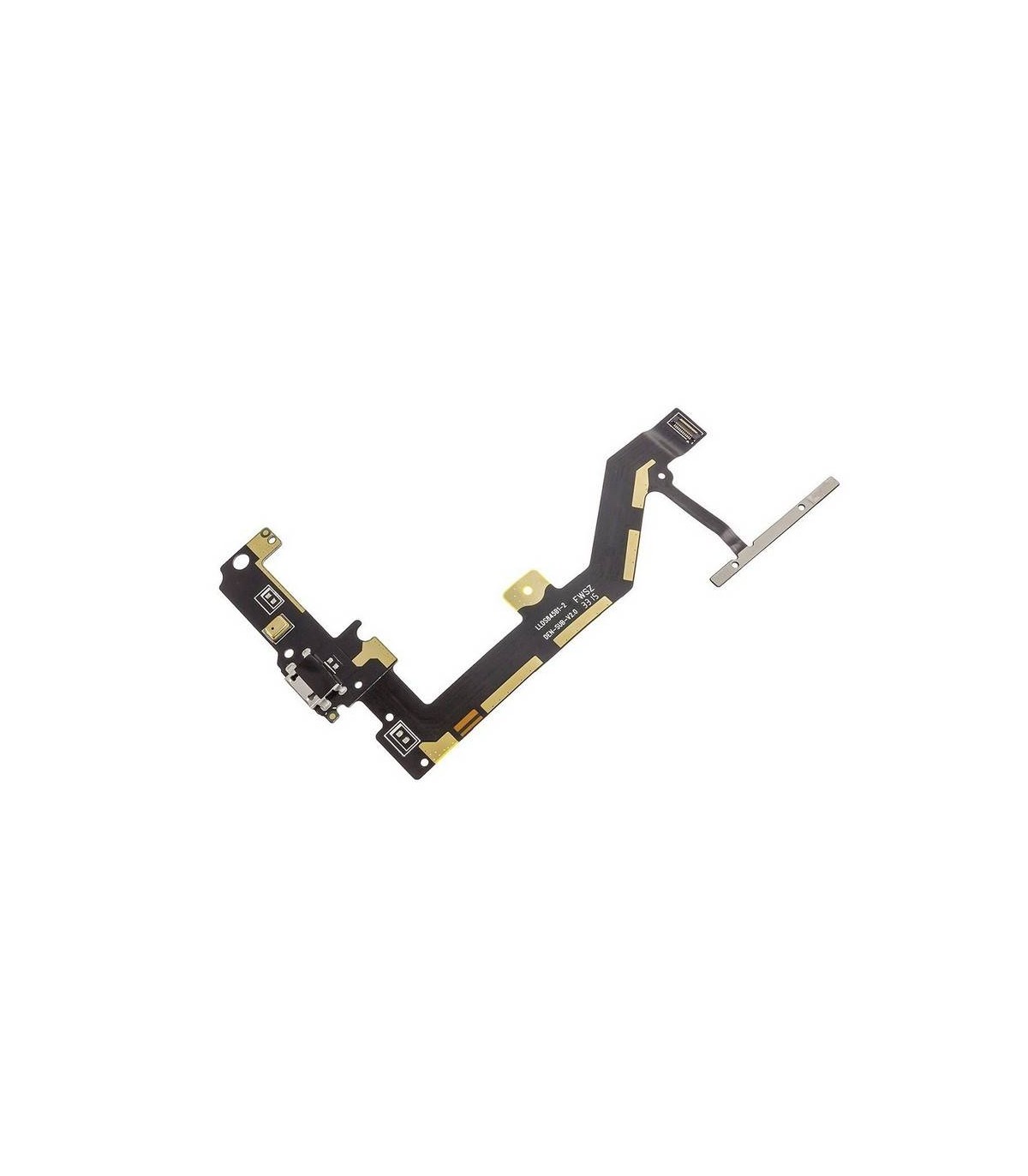 Flex con conector de carga y accesorios y micrófono y botonera para BQ Aquaris M4.5 ORIGINAL 
