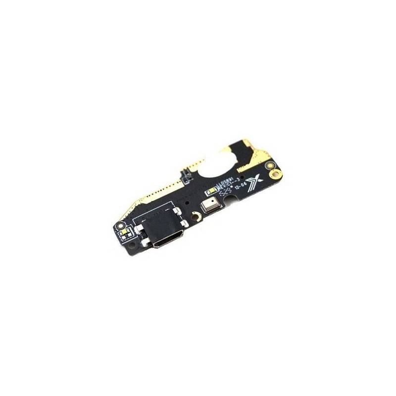 Placa auxiliar inferior con conector micro USB y micrófono para BQ Aquaris X5 ORIGINAL nuevo (Green)