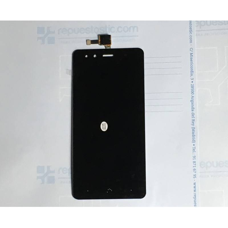 Pantalla completa BQ Aquaris X5 negra de alta calidad