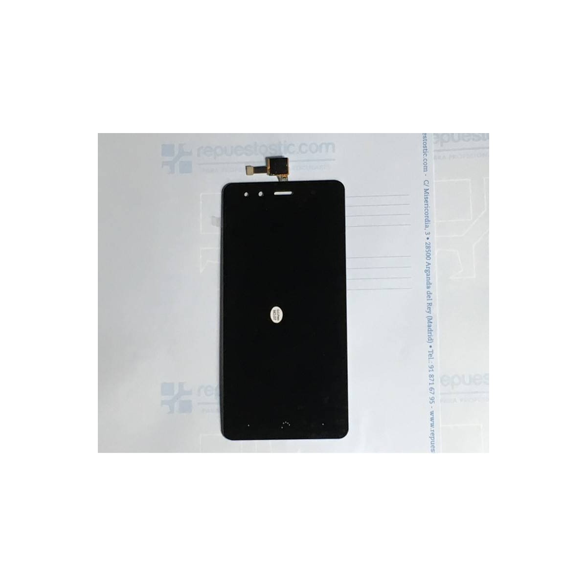 Pantalla completa BQ Aquaris X5 negra de alta calidad