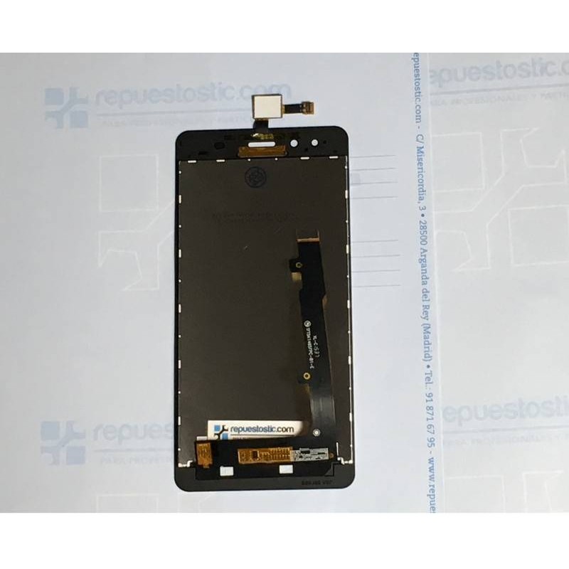 Pantalla completa BQ Aquaris X5 negra de alta calidad