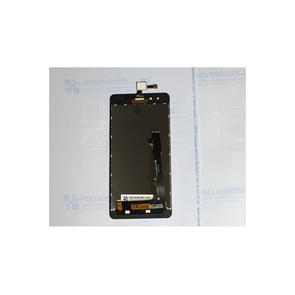 Pantalla completa BQ Aquaris X5 negra de alta calidad