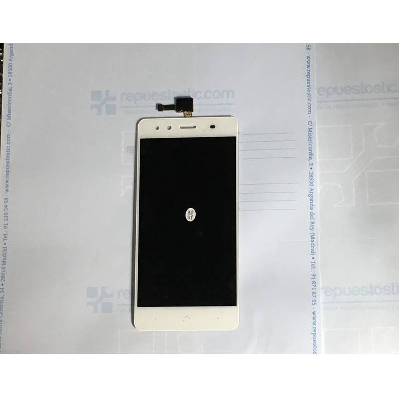 Pantalla completa BQ Aquaris X5 Blanca de alta calidad