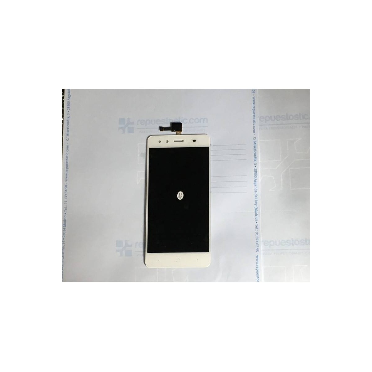 Pantalla completa BQ Aquaris X5 Blanca de alta calidad