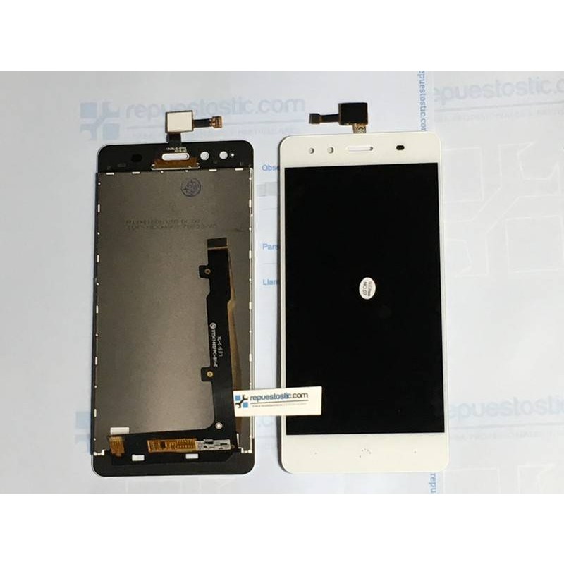 Pantalla completa BQ Aquaris X5 Blanca de alta calidad