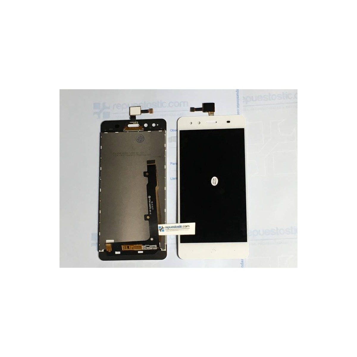 Pantalla completa BQ Aquaris X5 Blanca de alta calidad